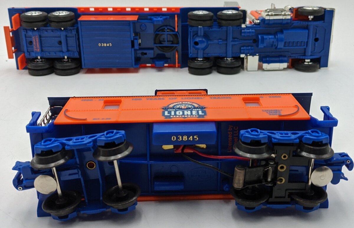 TMT TMT-18405 Lionel Flatbed Toy Truck w/Operating Lights/Sounds & Caboose NIB