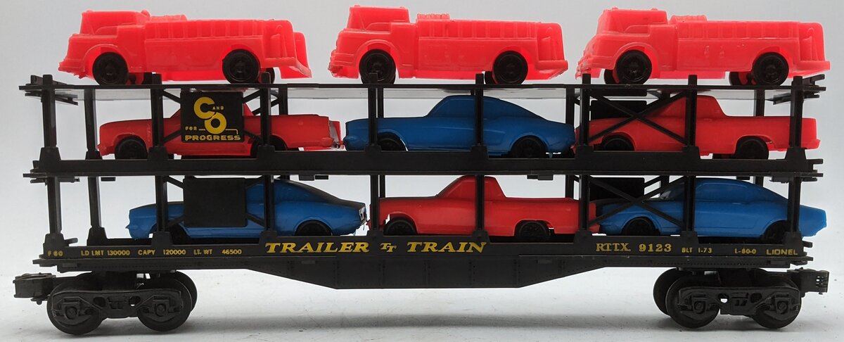 Lionel 6-9123 O Gauge Chesapeake and Ohio 3-Tier Auto Carrier Car EX