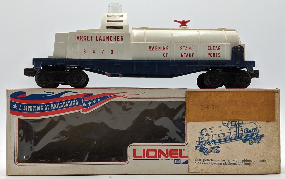 Lionel 3470 Vintage O Operating Balloon Target Launcher Car