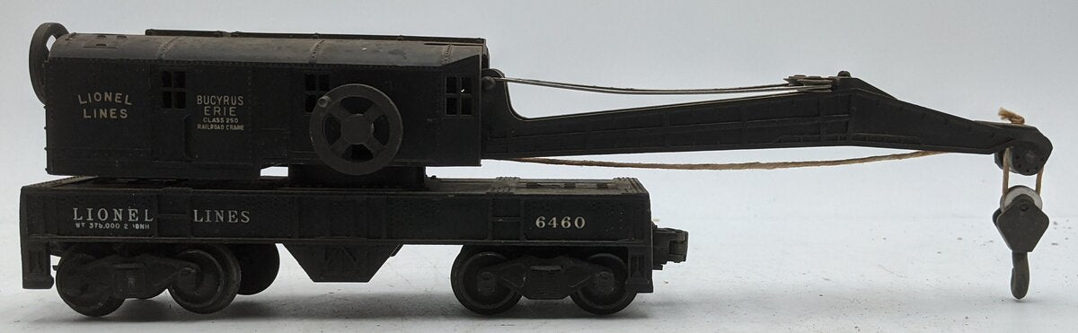 Lionel 6460 Vintage O Bucyrus Erie Crane Car VG