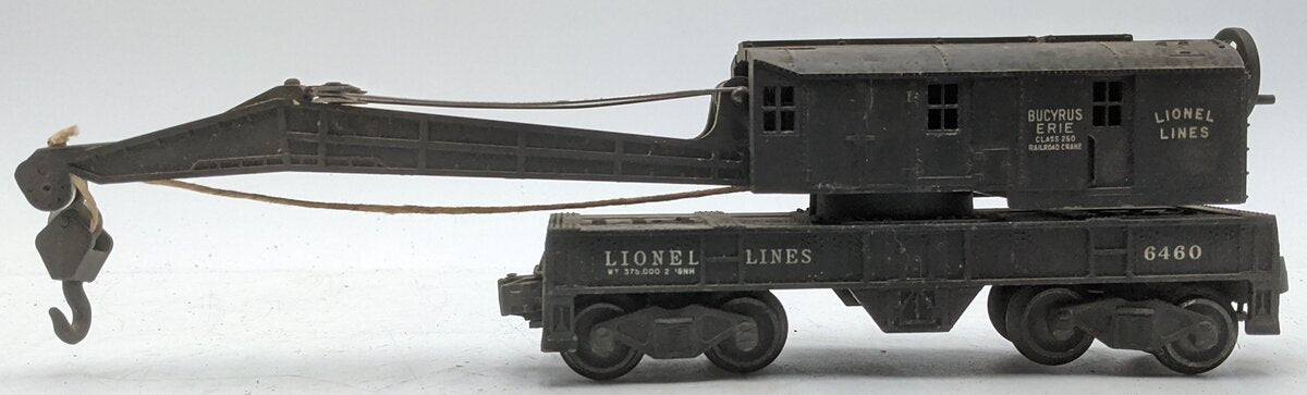 Lionel 6460 Vintage O Bucyrus Erie Crane Car VG