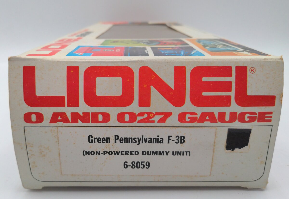 Lionel 6-8059 Pennsylvania Green F3 B-Unit Non-Powered Diesel Engine #8059 EX/Box