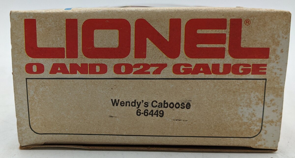 Lionel 6-6449 O Gauge Wendy's N5C Caboose NIB