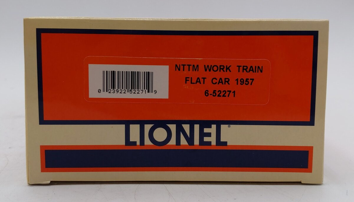 Lionel 6-52271 O Gauge National Toy Train Museum Work Train Flat Car #1957 LN/Box