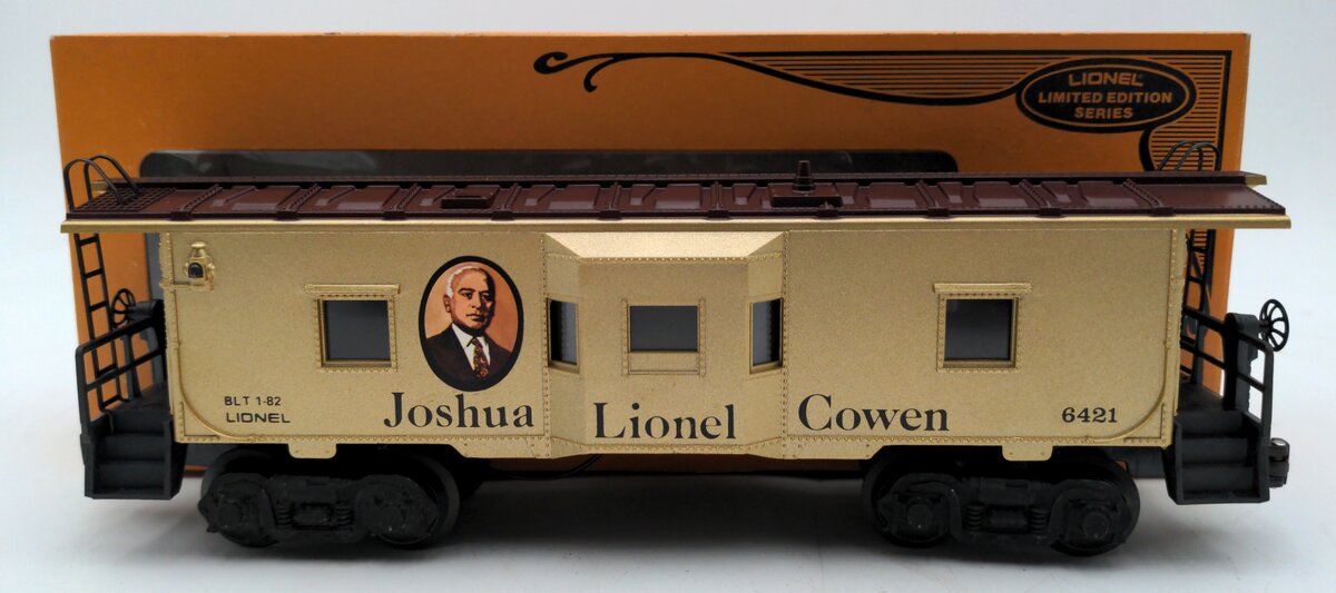 Lionel 6-6421 O Gauge Joshua L. Cowen Bay Window Illuminated Caboose EX/Box