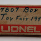 Lionel 6-7807 O 1977 Toy Fair Boxcar LN/Box