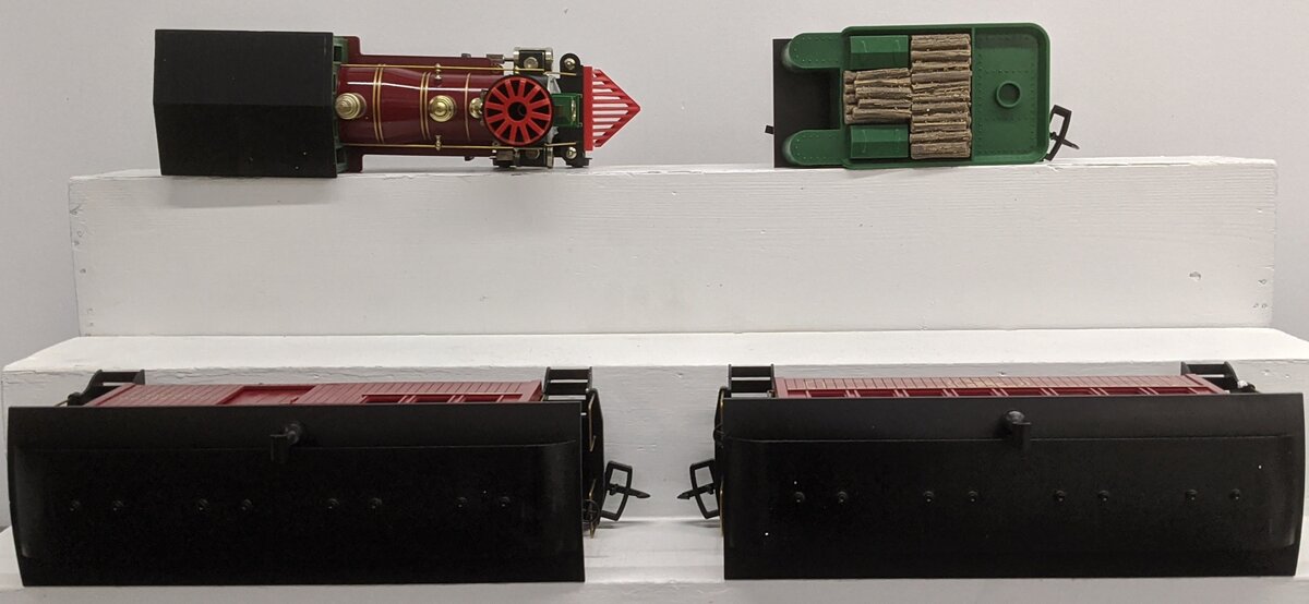 Kalamazoo 18601-2 G Scale Train Set Engine 4-4-0 MCRR Mountain Central Railroad NIB
