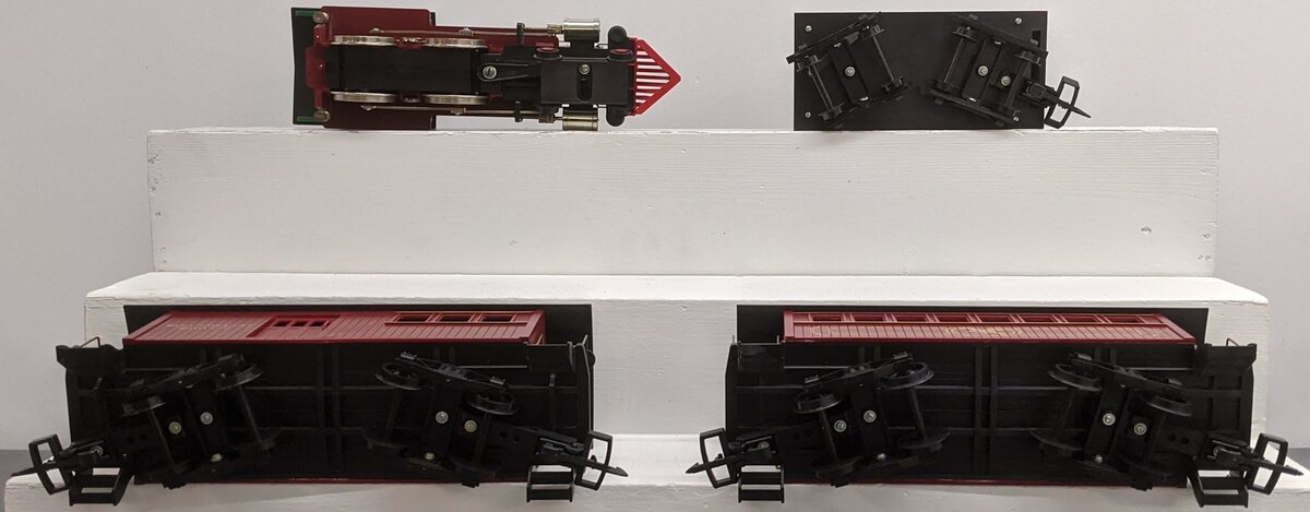 Kalamazoo 18601-2 G Scale Train Set Engine 4-4-0 MCRR Mountain Central Railroad NIB