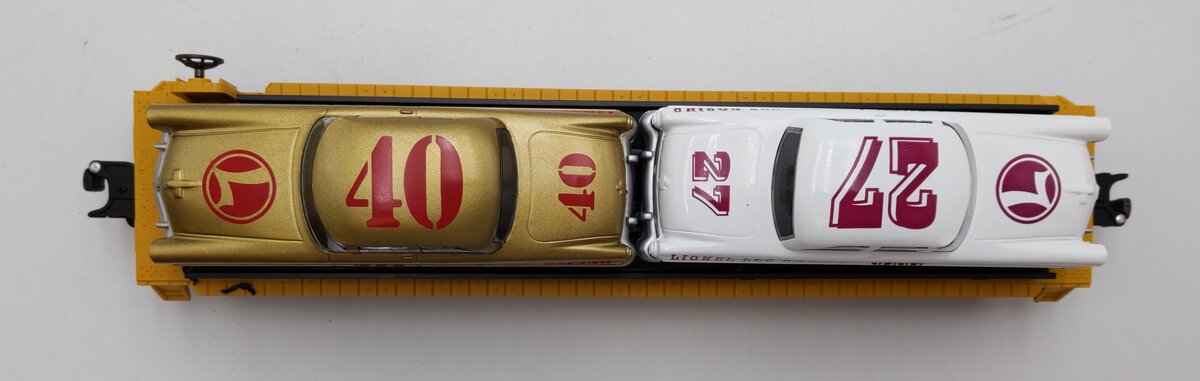 Lionel 6-19423 O Gauge Lionel Circle-L Racing Flatcar with Stock Car Load #6424 LN/Box