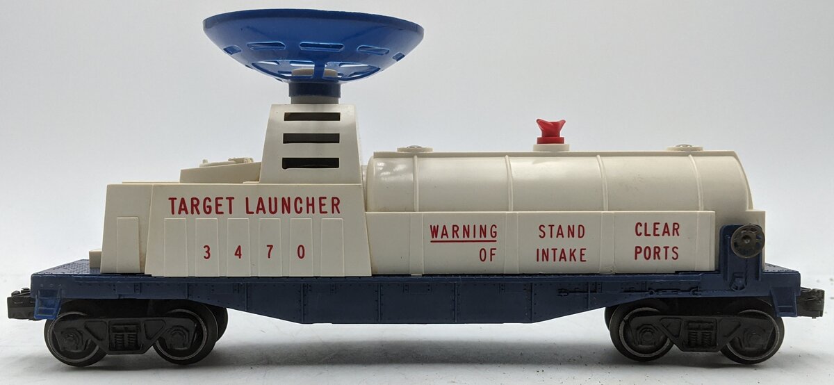 Lionel 3470 Vintage O Operating Balloon Target Launcher Car VG