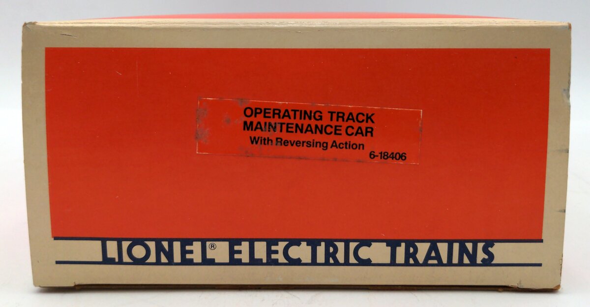 Lionel 6-18406 O Gauge Operating Track Maintenance Car VG/Box