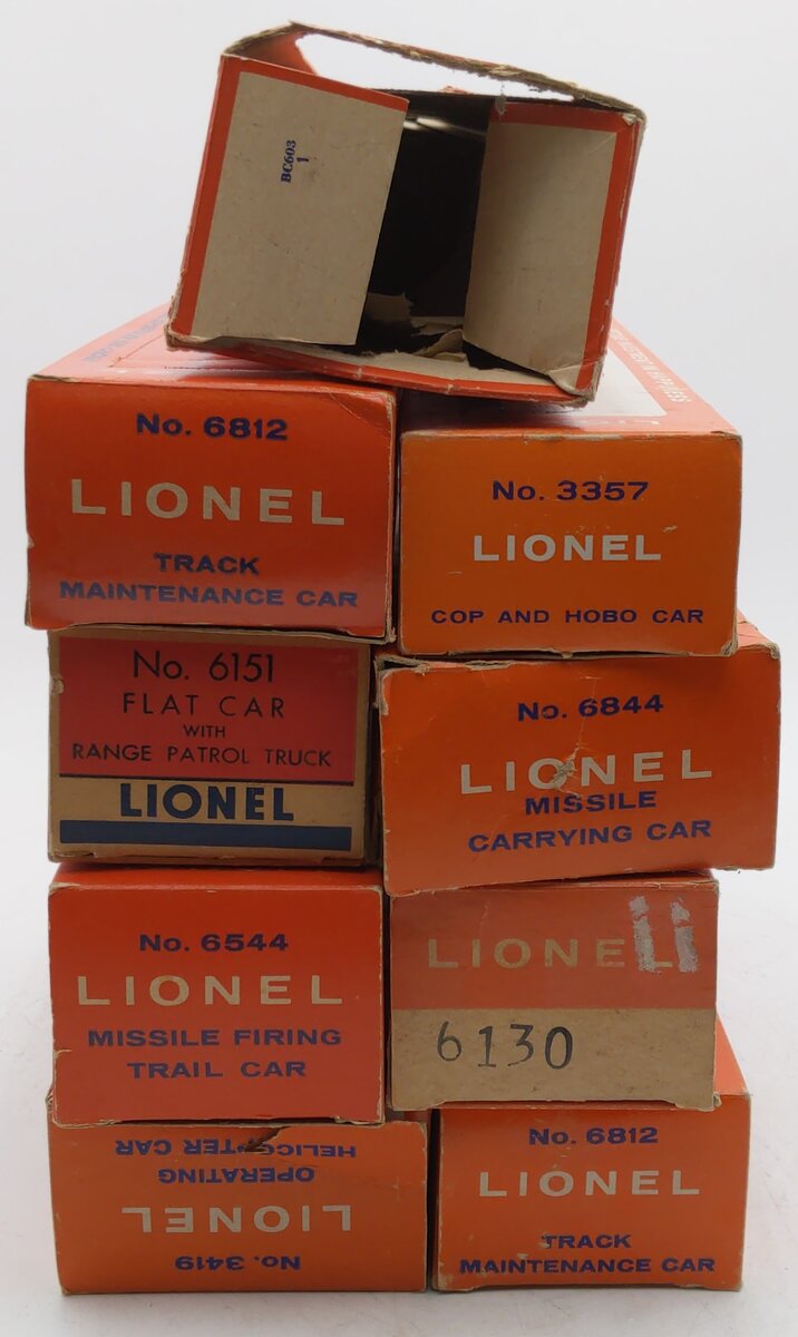 Lionel O Gauge Vintage Empty Boxes [9] VG/Box