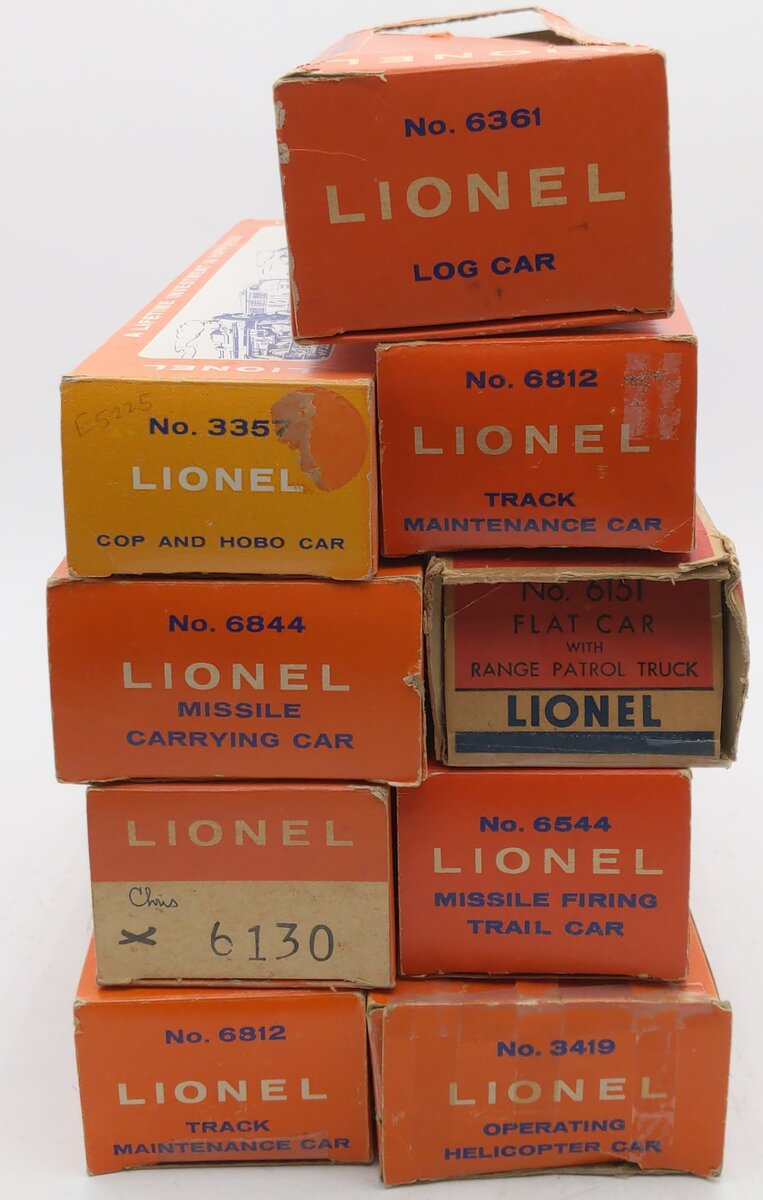 Lionel O Gauge Vintage Empty Boxes [9] VG/Box