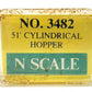Model Power 3482 N Scale Alberta Government 51' Cylindrical Hopper #628099 LN/Box