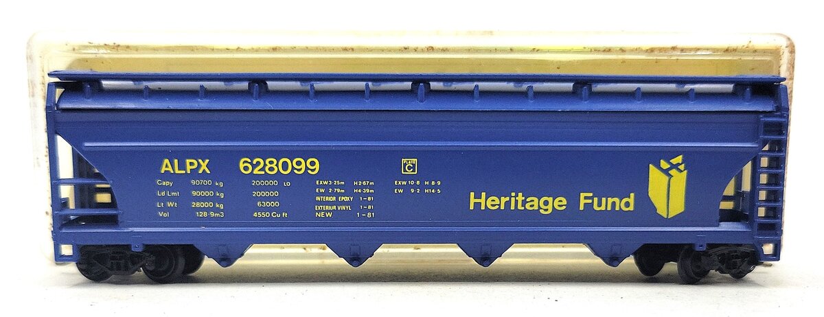 Model Power 3482 N Scale Alberta Government 51' Cylindrical Hopper #628099 LN/Box
