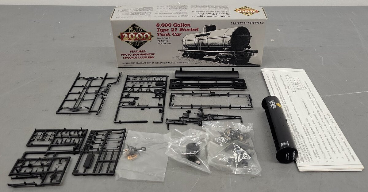 Proto 2000 HO Scale "SCCX Shell" 8000 Gallon Type 21 Riveted Tank Car #1482 Kit EX/Box