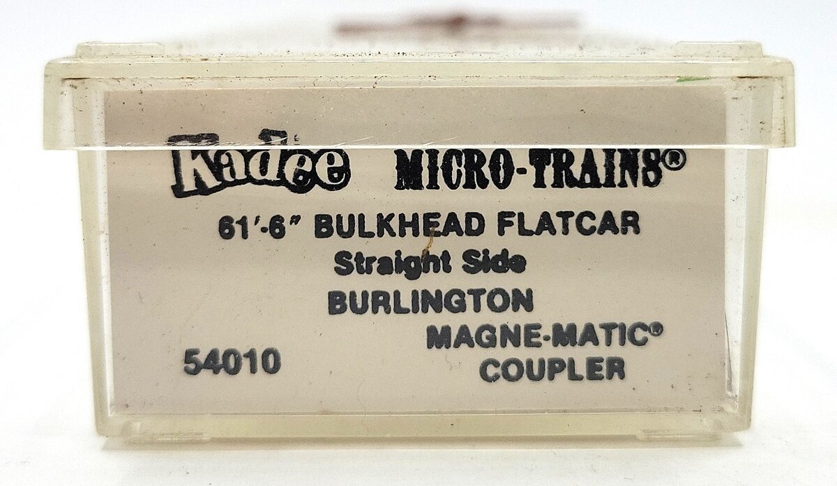Micro-Trains 05400010 N Burlington Northern 61' Bulkhead Flatcar #621534 LN/Box
