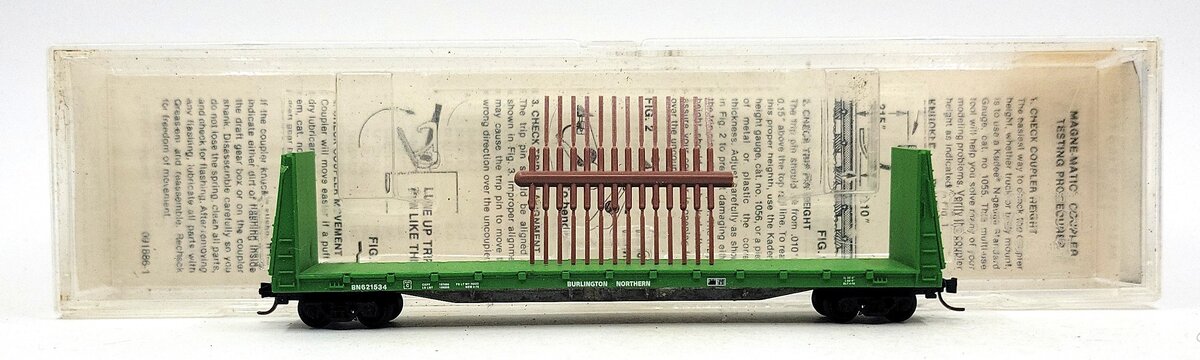 Micro-Trains 05400010 N Burlington Northern 61' Bulkhead Flatcar #621534 LN/Box