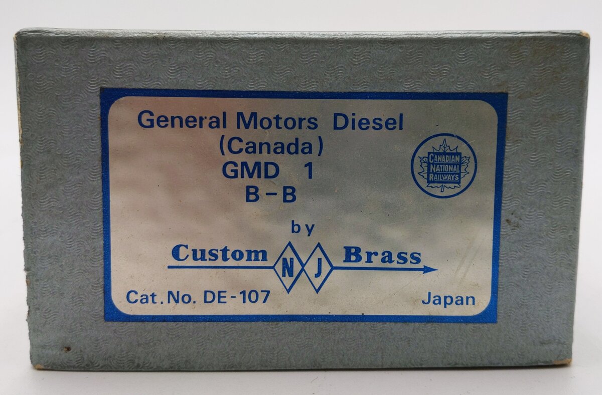 NJ Custom Brass DE-107 HO BRASS GMD-1 4-Wheel Diesel Locomotive -Unpainted/Box