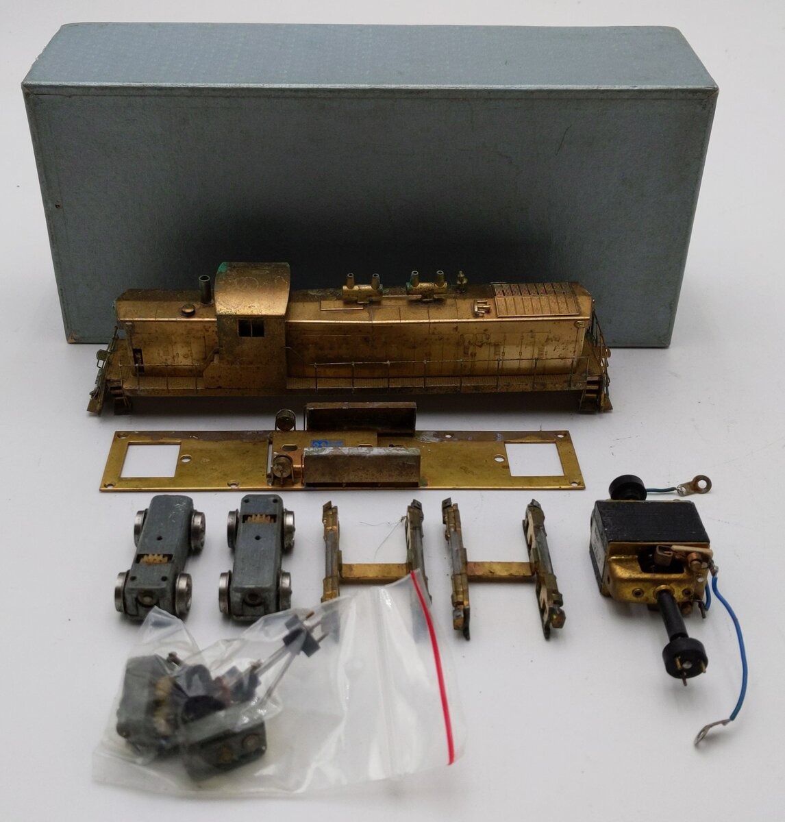 NJ Custom Brass DE-107 HO BRASS GMD-1 4-Wheel Diesel Locomotive -Unpainted/Box