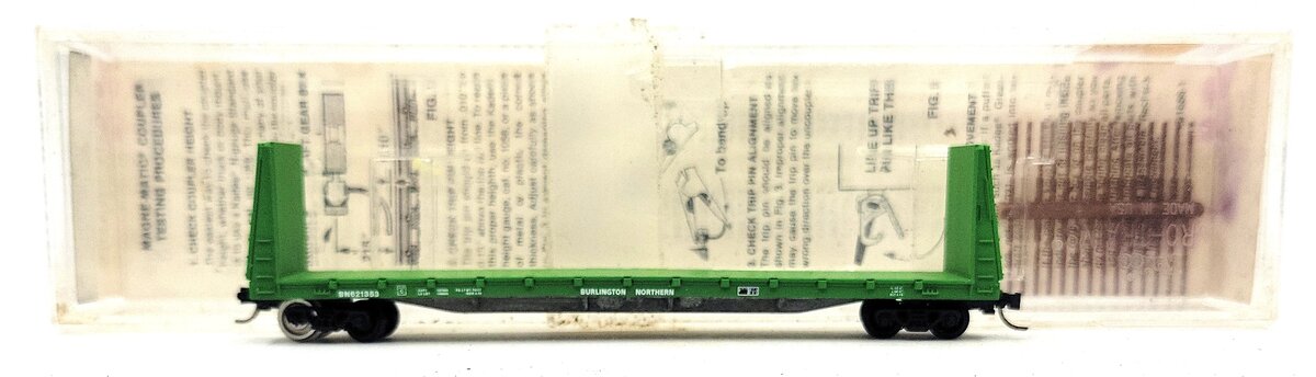 Micro-Trains 05400010 N Burlington Northern 61' Bulkhead Flatcar #621353 EX/Box