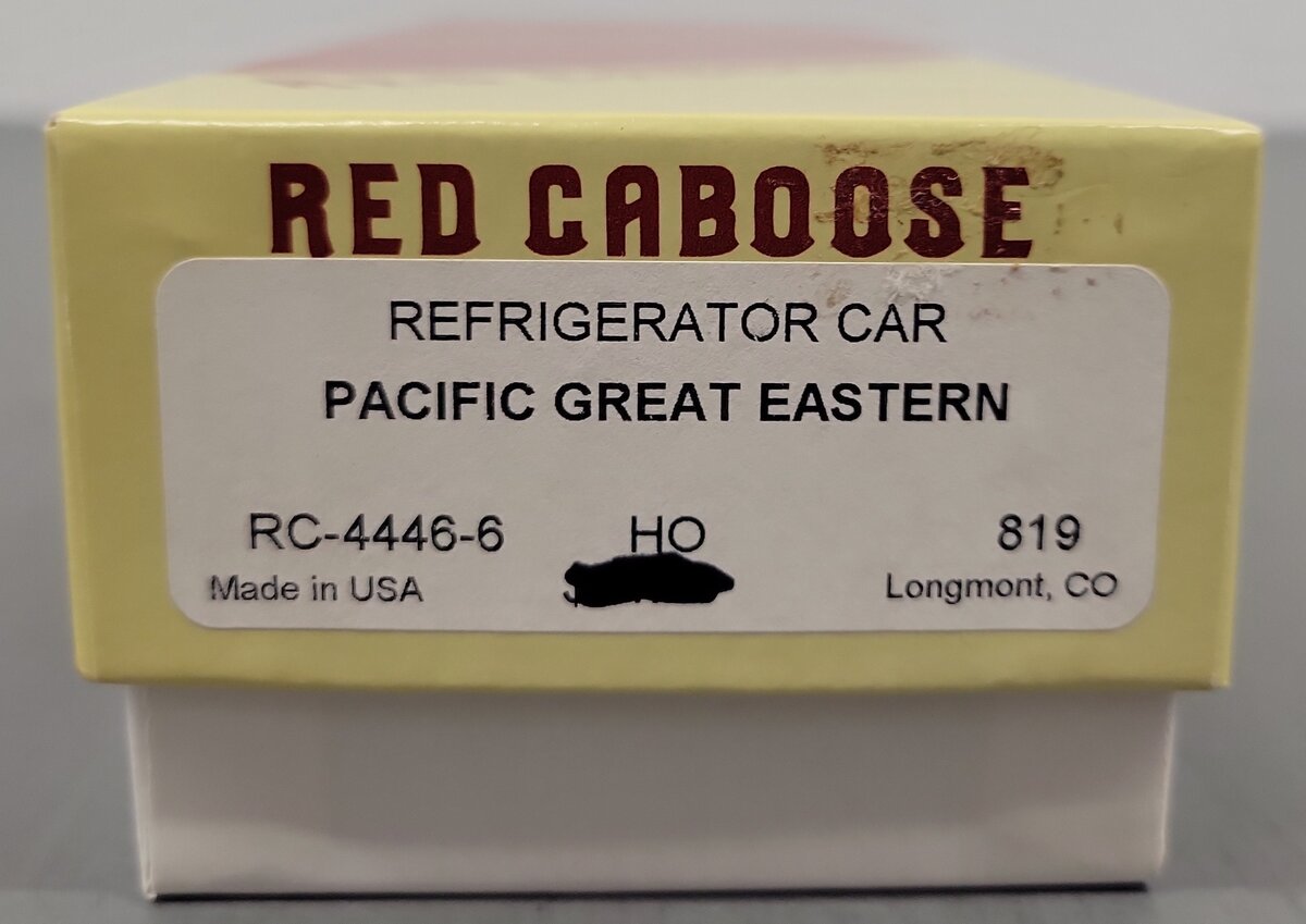 Red Caboose 4446-6 HO Scale Pacific Great Eastern Refrigerator Car #819 Kit EX/Box
