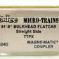 Micro-Trains 05400040 N TTX Trailer Train 61' 8" Bulkhead Flatcar #80329 LN/Box