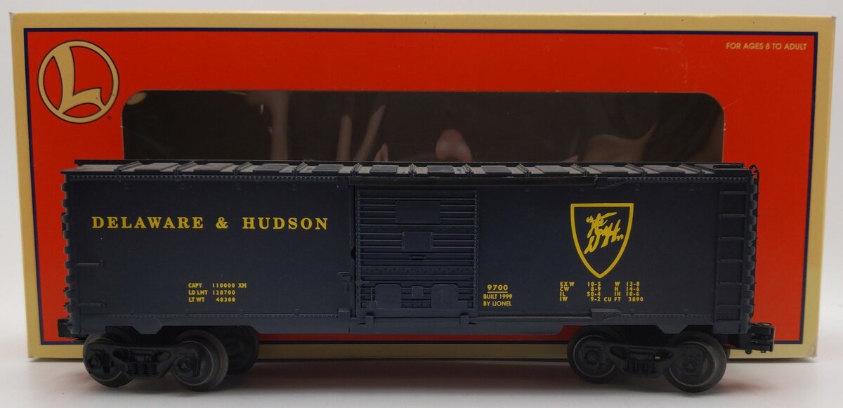 Lionel 6-26224 Delaware & Hudson Boxcar #9700 EX/Box