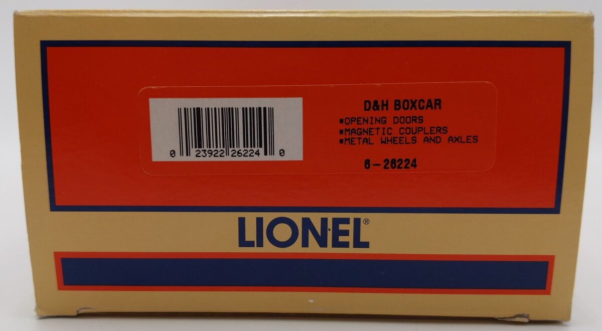 Lionel 6-26224 Delaware & Hudson Boxcar #9700 EX/Box