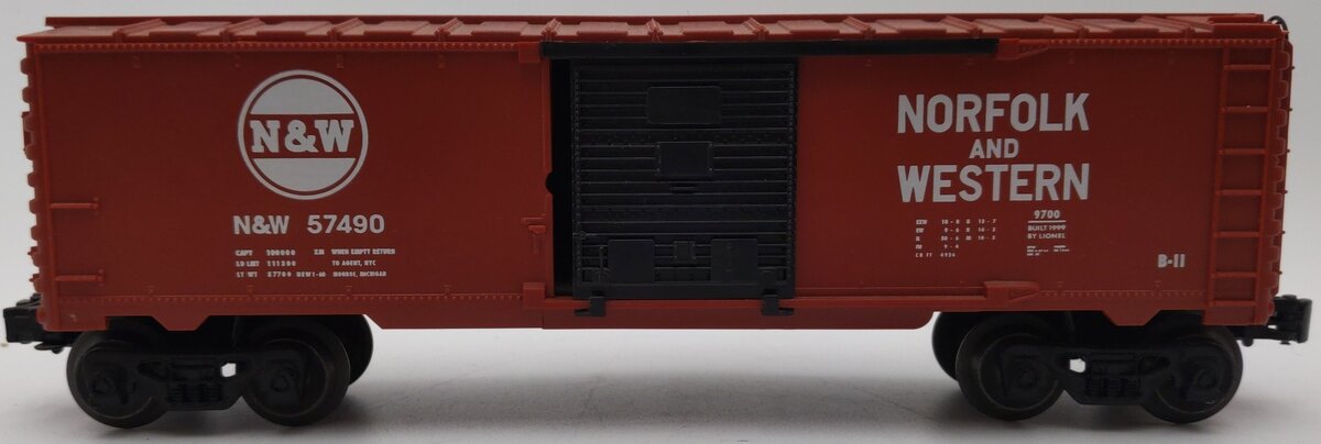 Lionel 6-26241 O Gauge Norfolk & Western Starter Boxcar #57490 EX/Box