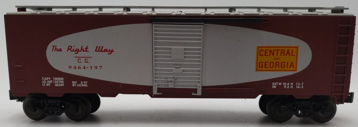 Lionel 6-17224 O Gauge Central of Georgia Boxcar #9464-197 EX/Box