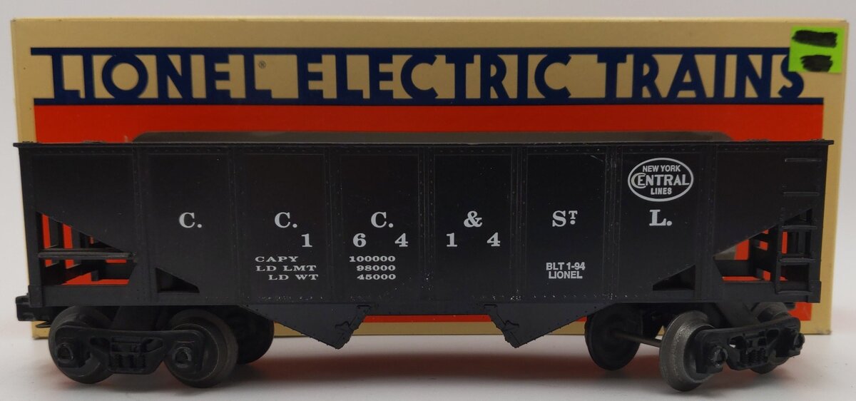 Lionel 6-16414 O Gauge Cleveland Cincinnati Chicago & St. Louis 2-Bay Hopper Car EX/Box