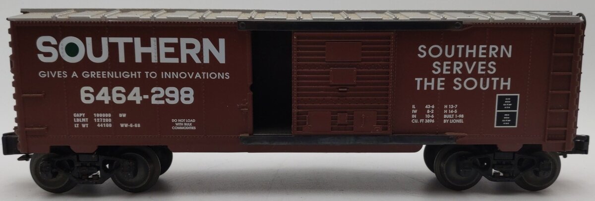 Lionel 6-29214 O Gauge Southern Railway Boxcar #6464-298 EX/Box