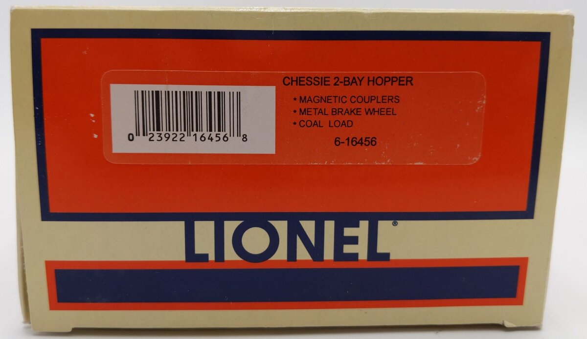 Lionel 6-16456 O Gauge Chessie B&O 2-Bay Hopper #235155 EX/Box