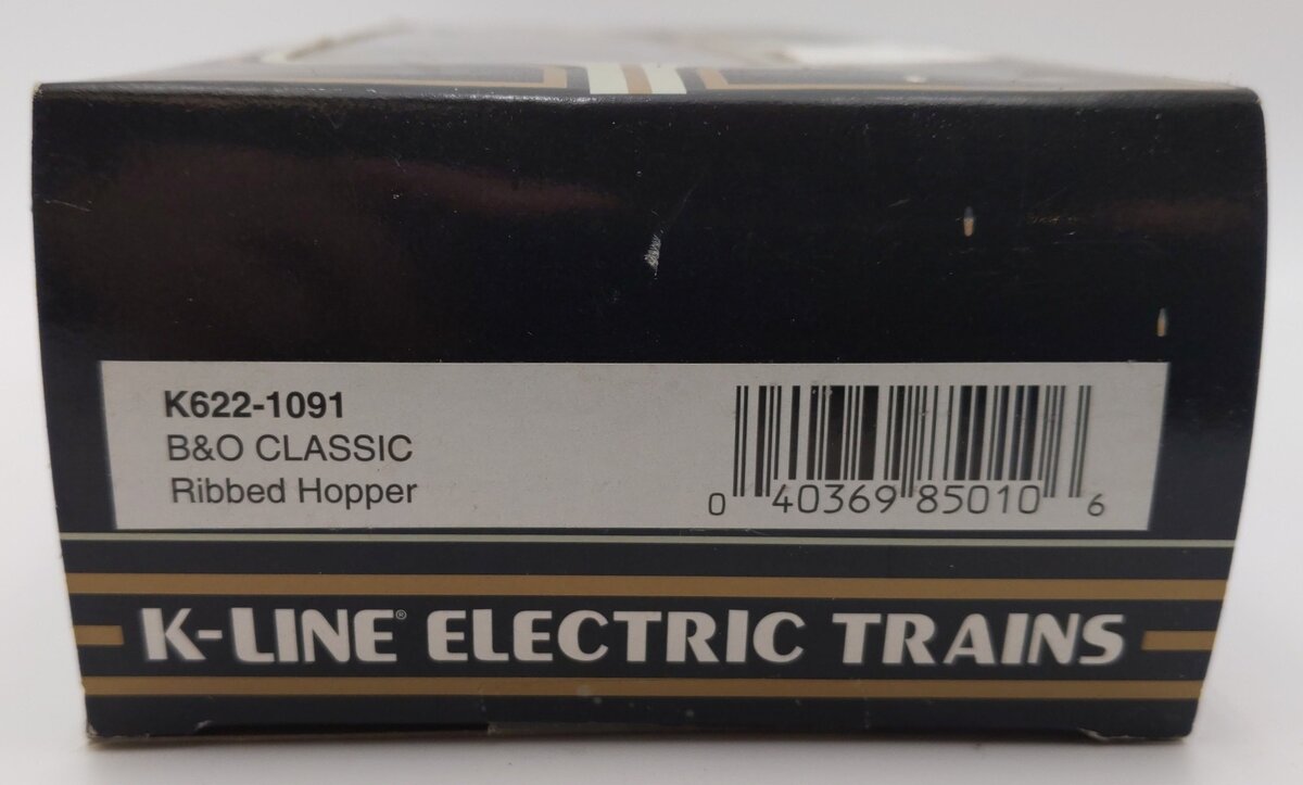 K-Line K622-1091 O Gauge Baltimore & Ohio Classic Ribbed Hopper Car #6221091 EX/Box