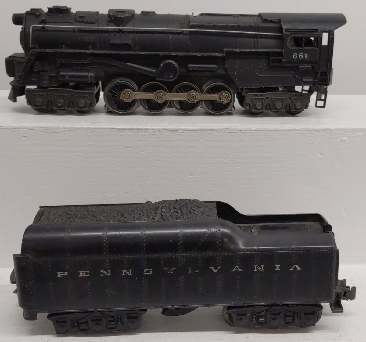 Lionel 681 Vintage O 6-8-6 Diecast S2 Steam Turbine Loco w/2671W Tender VG