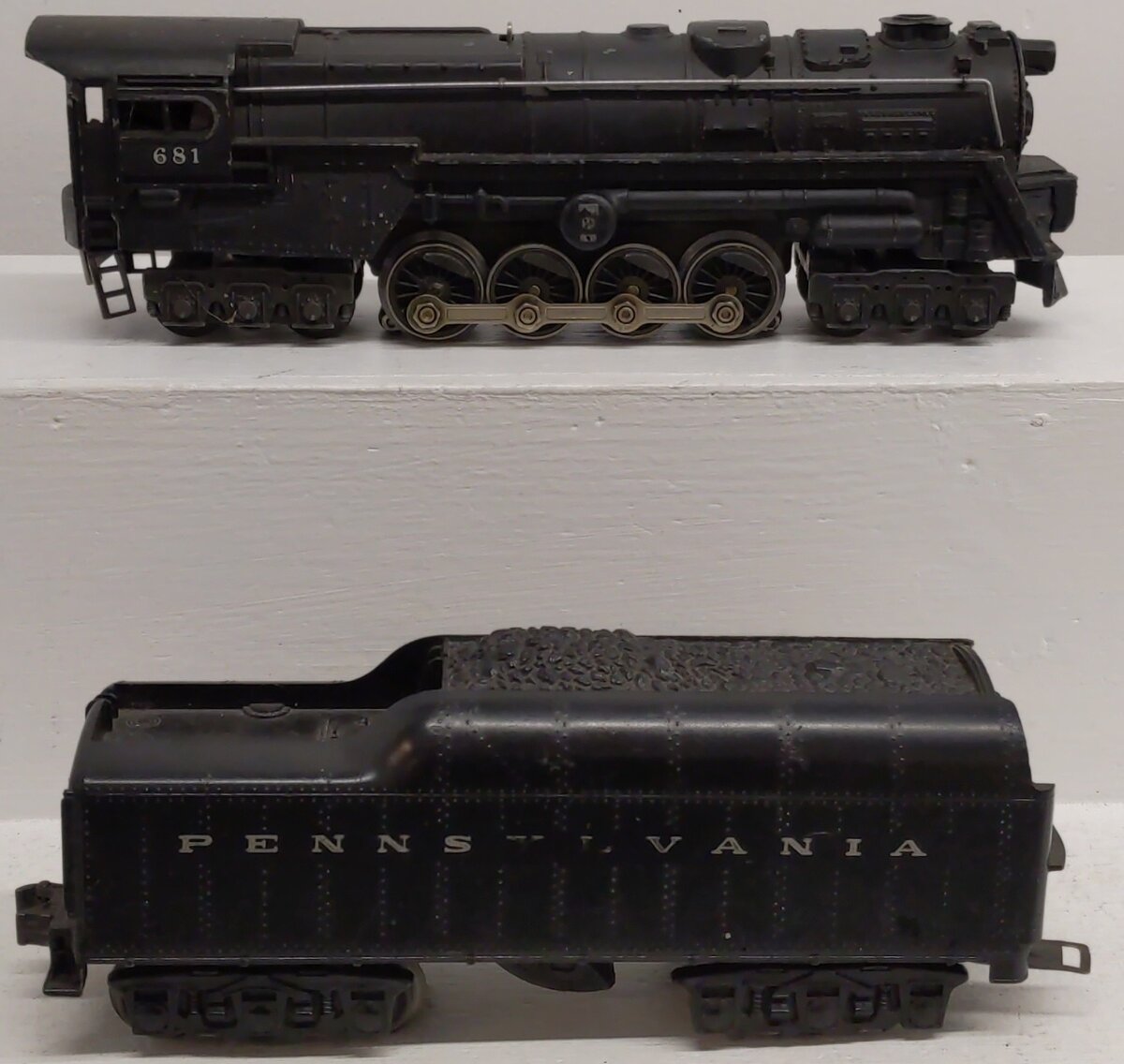 Lionel 681 Vintage O 6-8-6 Diecast S2 Steam Turbine Loco w/2671W Tender VG