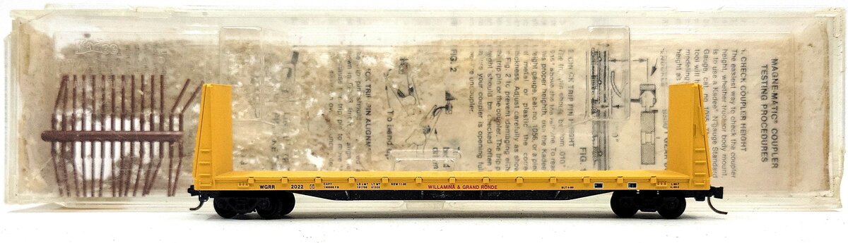 Micro-Trains 05400050 N W&GR 61' 8" Bulkhead Straight Side Flatcar #2022 EX/Box