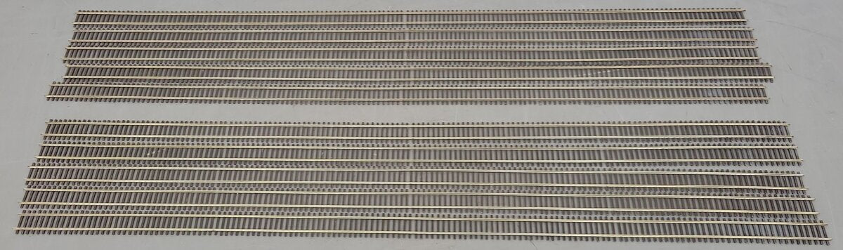 Rail Craft HO Scale Code 70 Assorted Straight Track Sections [10] VG