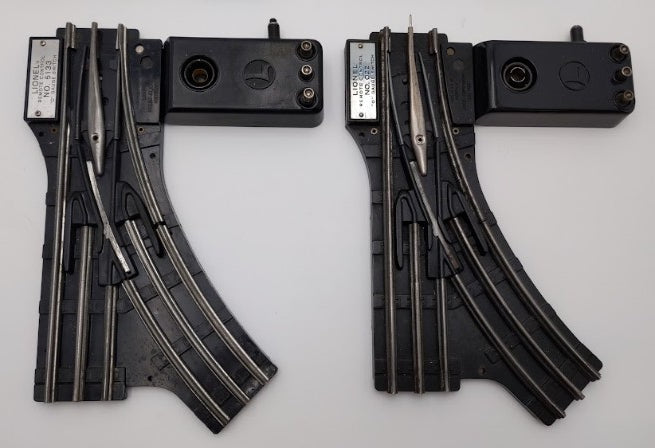 Assorted Lionel Postwar O Gauge Right & Left Hand Switches/Turnouts [4] VG