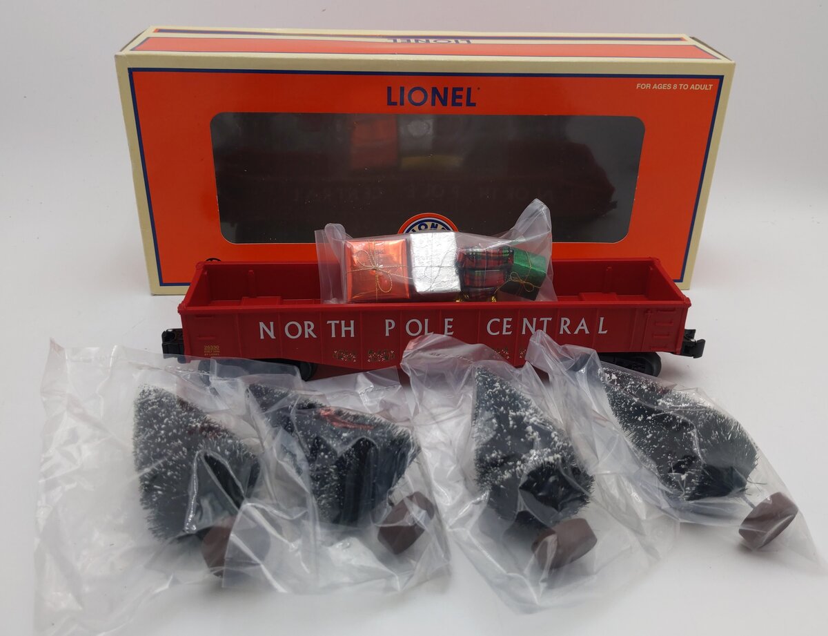 Lionel 6-26330 Christmas Gondola with Trees & Presents LN/Box
