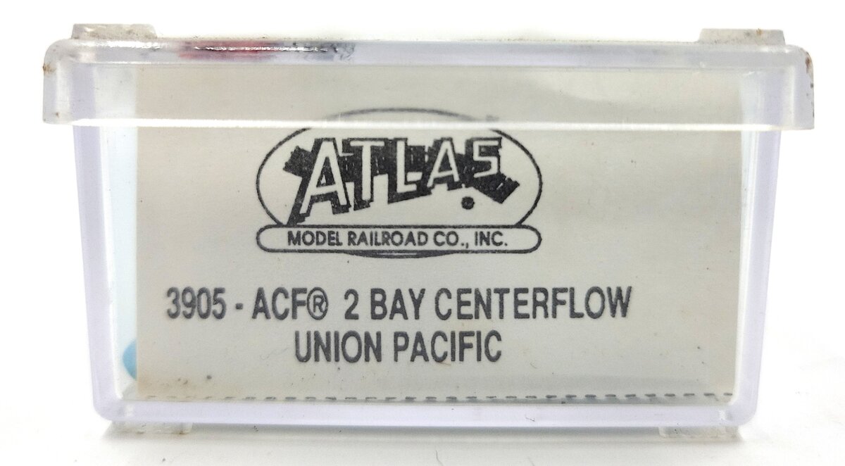 Atlas 3905 N Scale Union Pacific ACF 2-Bay Hopper #219681 EX/Box