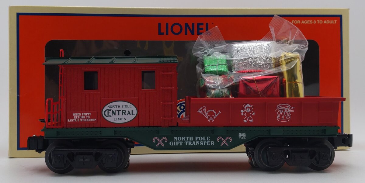 Lionel 6-36529 O Gauge North Pole Central Work Caboose w/Presents LN/Box