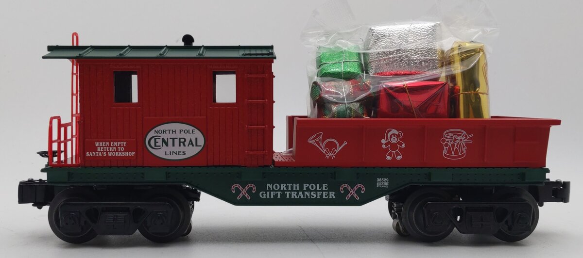 Lionel 6-36529 O Gauge North Pole Central Work Caboose w/Presents LN/Box