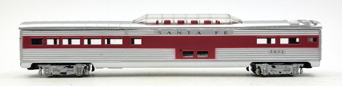 Model Power 3052 N Scale Santa Fe 75' Streamline Vista Dome #3052 EX/Box