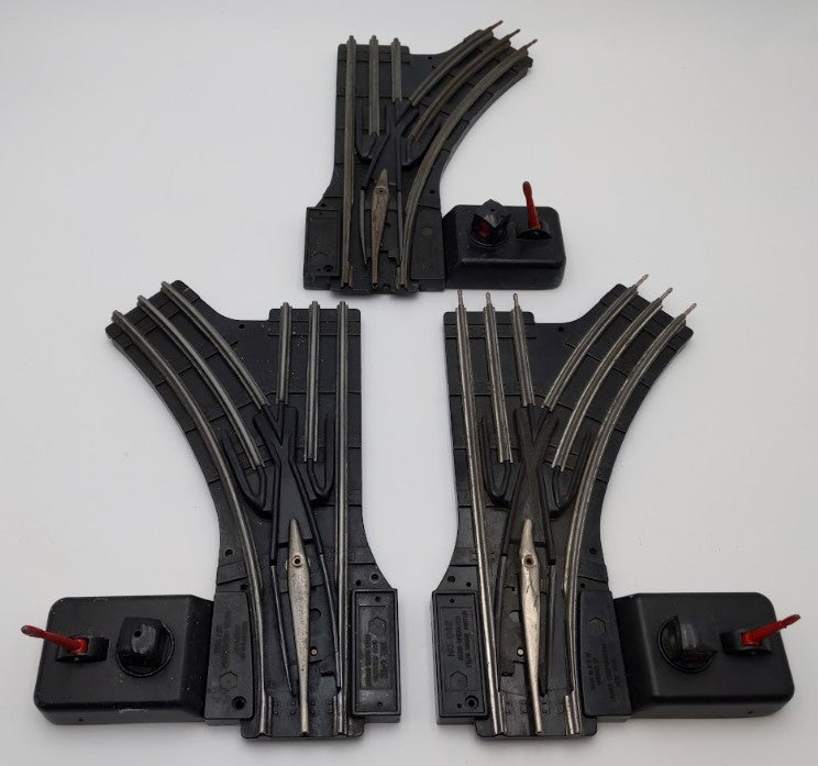 Lionel Vintage O Gauge O42 Manual Right & Left Hand Switches/Turnouts [3] VG