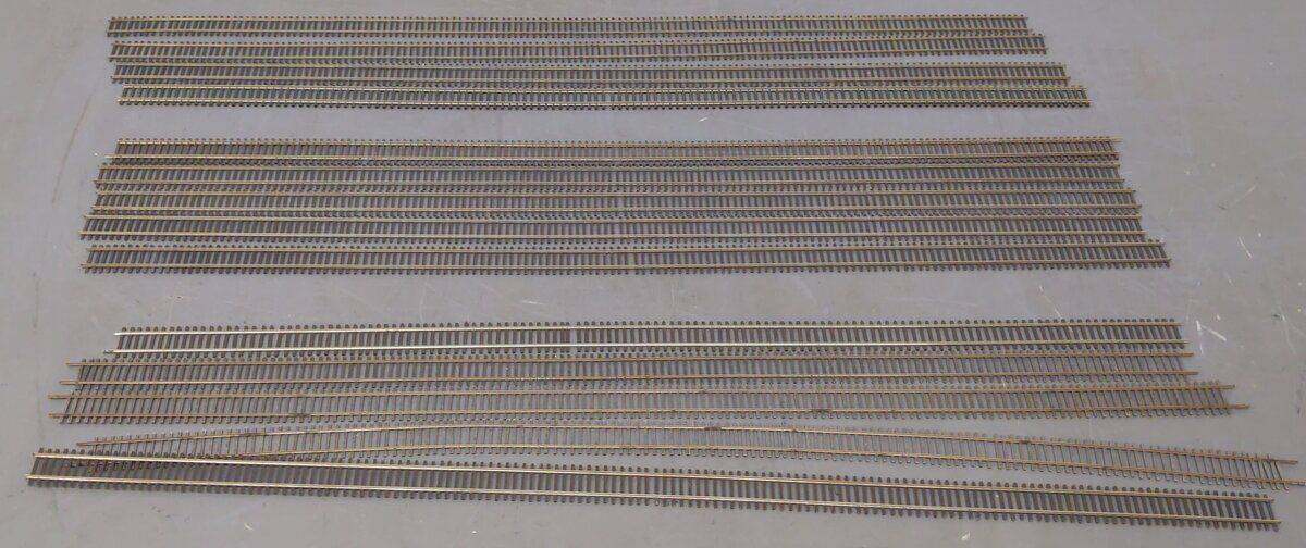 Rail Craft HO Scale Code 70 Assorted Straight Track Sections [14] VG