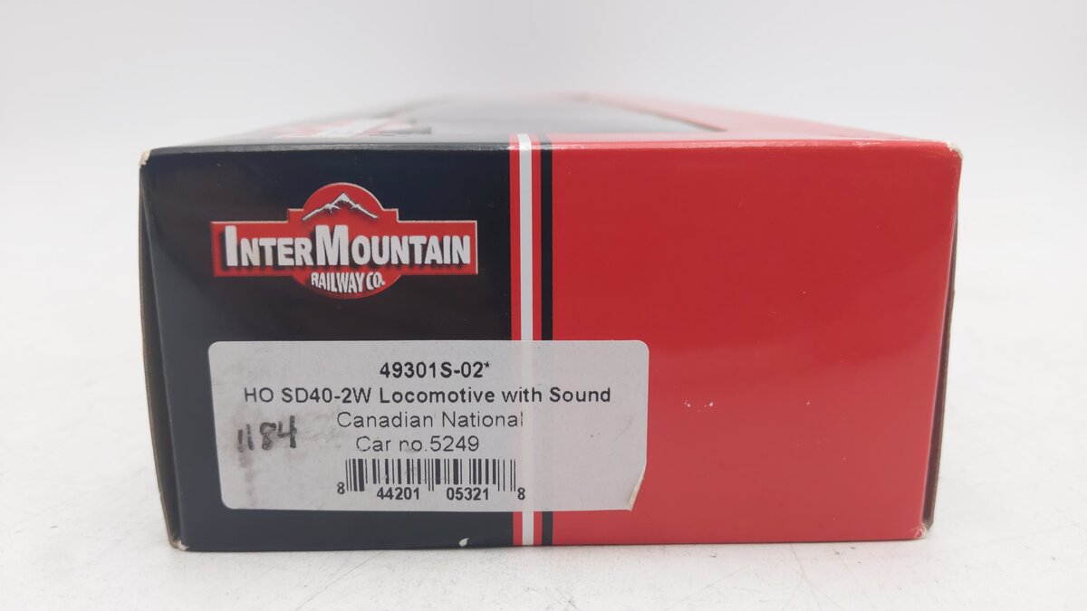 InterMountain 49301S-02 HO Scale Canadian National SD40-2W Diesel #5249 w/DCC EX/Box