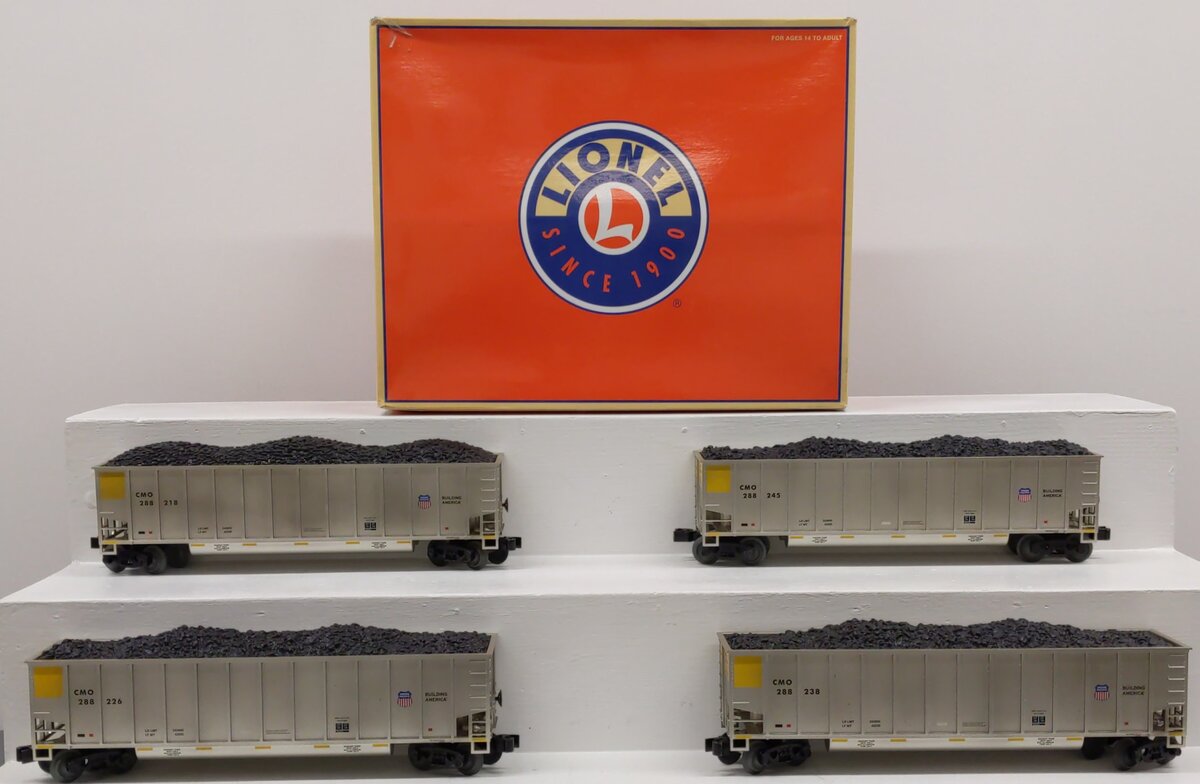 Lionel 2243050 O Union Pacific Standard Rotary Gondola (Set of 4) LN/Box