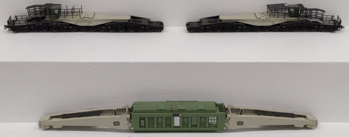 Trix 23994 HO Scale Extreme Load Car (Tragschabelwagen) EX/Box